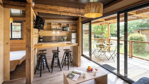 Familie-alpehytte (Chalet Portland) | Oppholdsområde