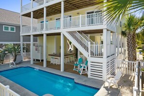 Pool - Escape to Sunset Serenity, a spacious 4BR 3BA retreat in beautiful Sunset Beach, NC. (Sunset Beach)