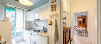 Stylish flat balcony near Rapallo Castle