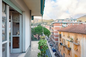 Comfort Apartment, City View | Terrace/patio - Stylish flat balcony near Rapallo Castle (Rapallo)