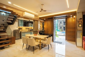 Family Room, Balcony, City View | Living area | TV - Alaya Stays - Imperial Mystara 5BHK near Khandala Hills (Lonavala)