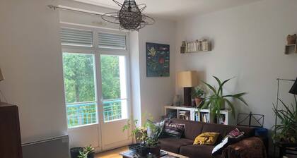 Apparently T3 bright, crossing, downtown walk, parking, beaches 15 min