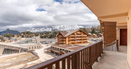 150m des pistes, appartement pour 8 avec balcon