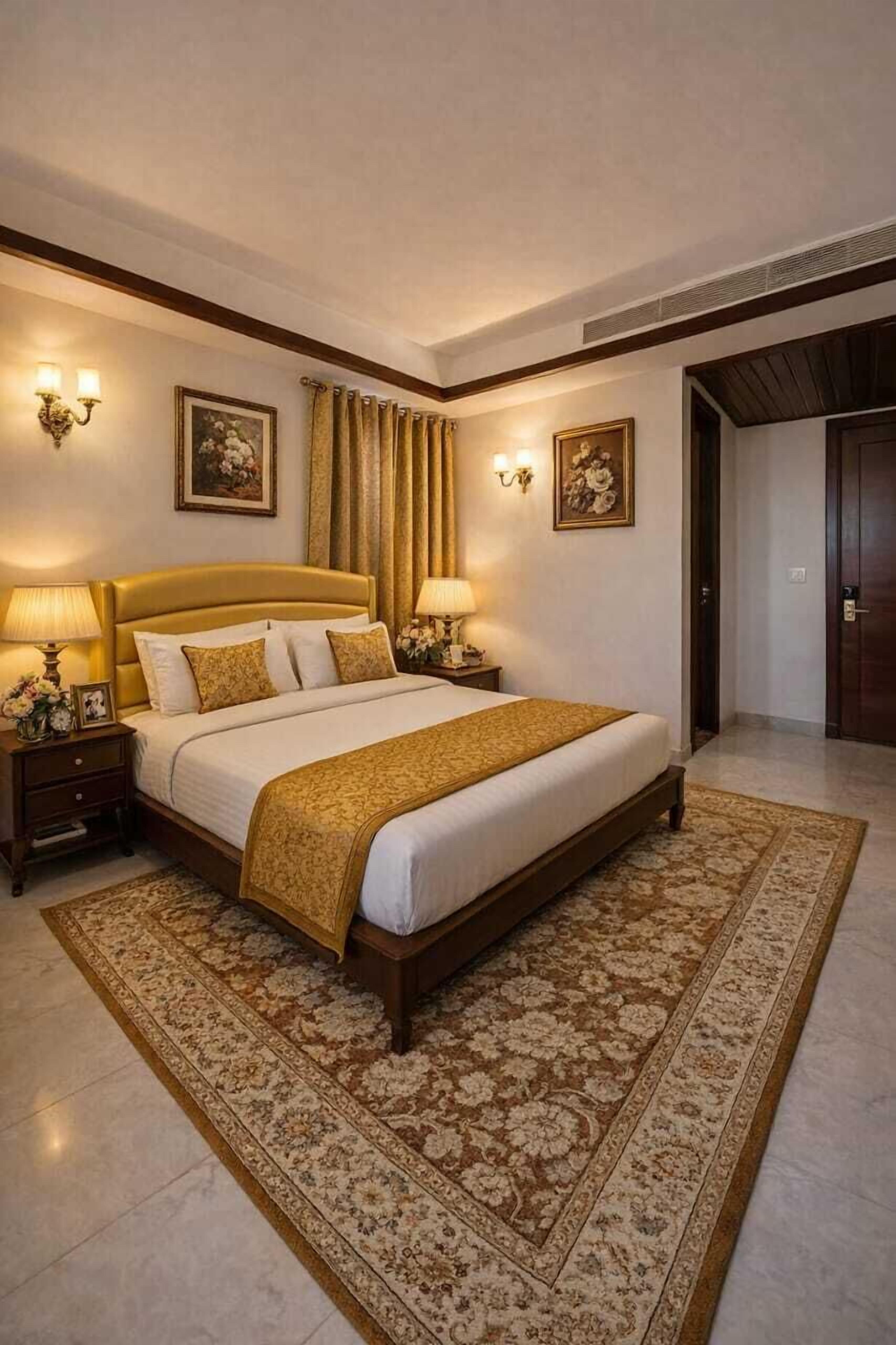 Draps en coton égyptien, literie de qualité supérieure, minibar