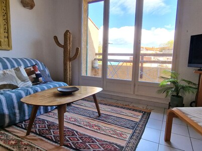 Villa T3 in Banyuls-sur-Mer, 2 terraces, garage