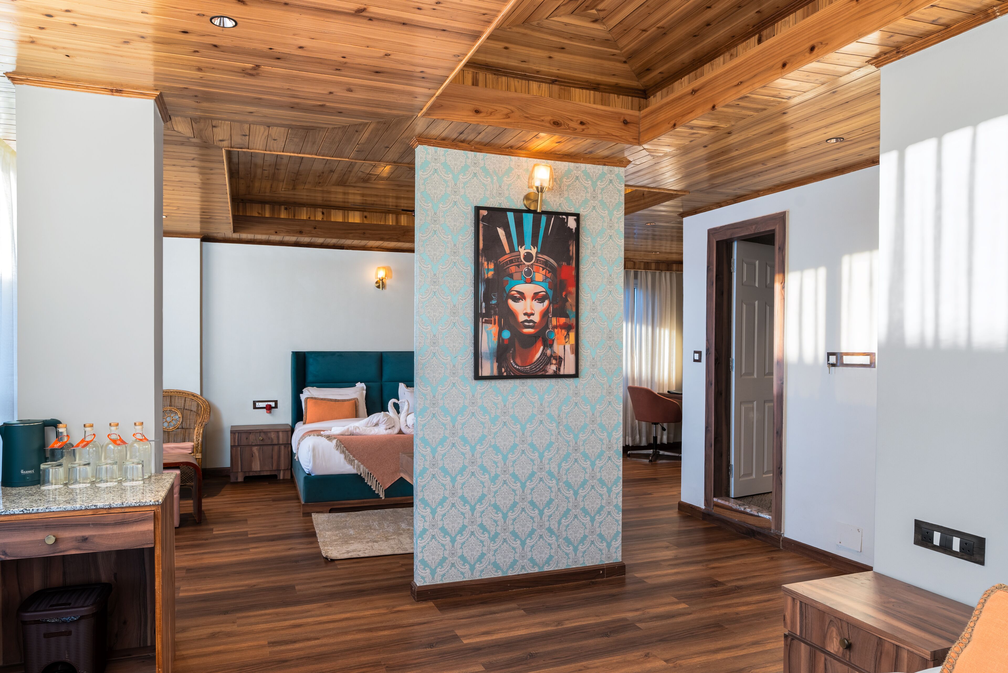 Tomannsrom – familie | Safe på rommet, strykejern/-brett og wi-fi (inkludert)