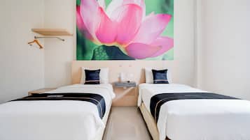 Premium bedding, soundproofing, free WiFi, bed sheets