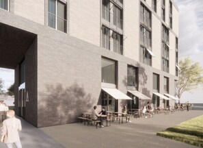 Façade de l’hébergement