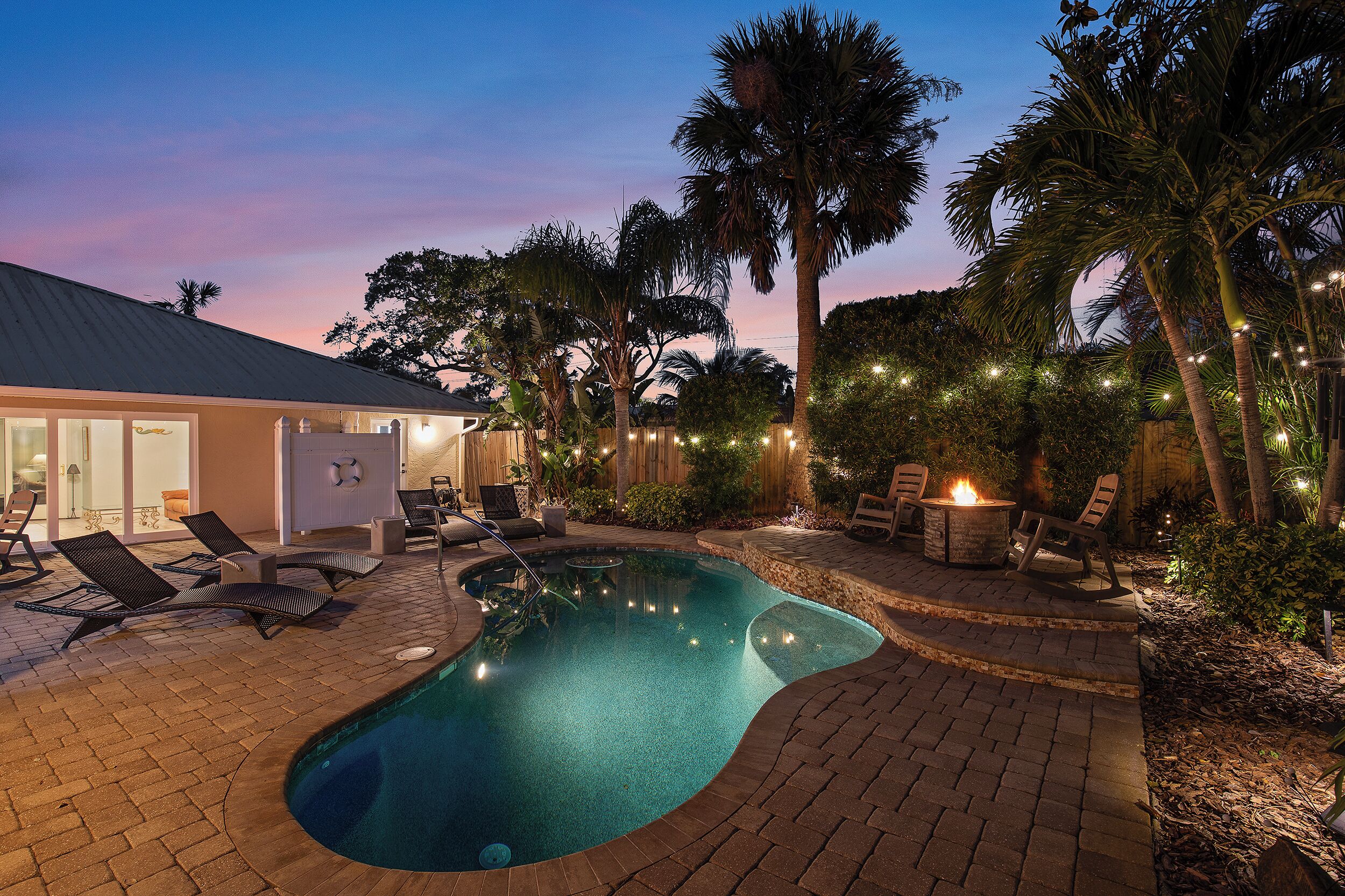 Et oppvarmet basseng