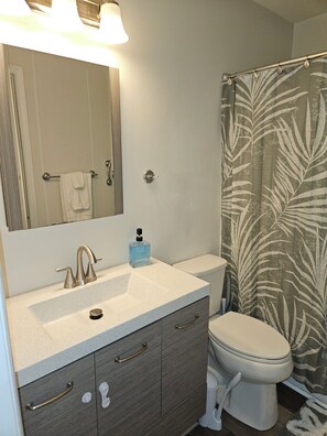 Towels, soap, toilet paper