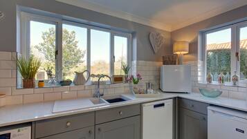 Microwave, dishwasher, highchair