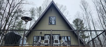New build A-Frame house in tranquil Houghton Lake with WiFi, AC