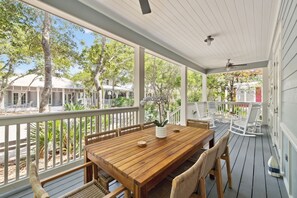 Outdoor dining - WaterColor Park District! Community Pools! Bikes! 6-Person Low Speed Vehicle! (Santa Rosa Beach)