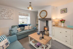 TV connectée, cheminée