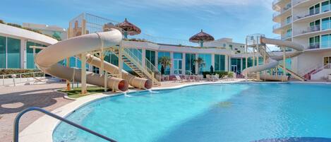 Indoor pool, a heated pool