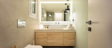 Appartement, 2 chambres, vue sur la ville | Salle de bain