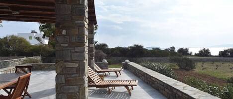 Appartement Familial, vue mer, en front de plage | Terrasse/Patio