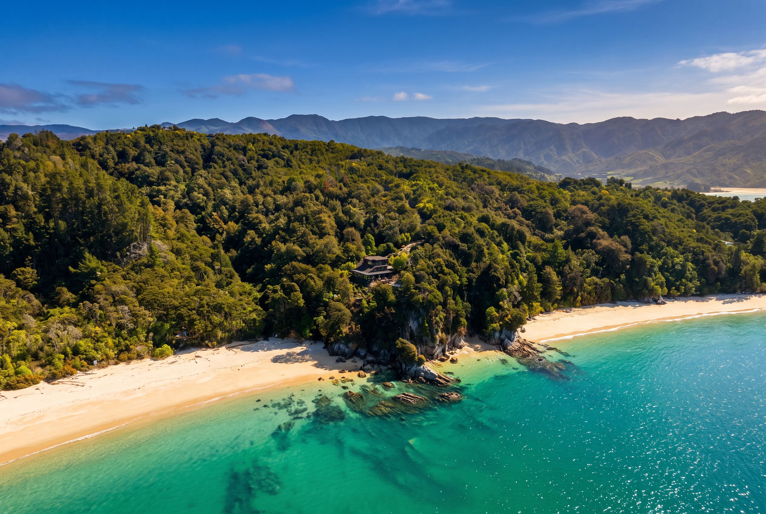 Private beach, white sand, beach towels