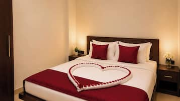 Family Double or Twin Room, 2 Bedrooms, City View | Premium bedding, memory foam beds, individually furnished, desk