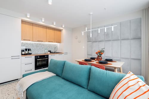 Familienapartment, Stadtblick | Wohnbereich