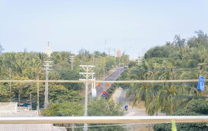 Triple Room, Multiple Beds, Pets Allowed, Ocean View | Desk, blackout drapes, soundproofing