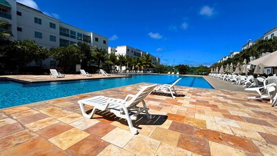 Flat Família no Palm Village Acqua