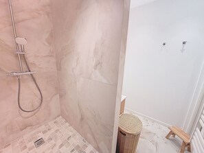 Shower, hair dryer