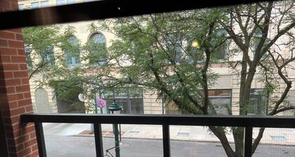 Beautiful Suite with Balcony overlooking Warren St in Syracuse