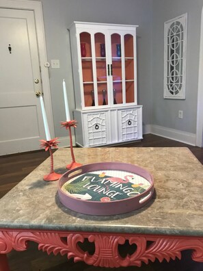 In-room dining - Funky Flamingo (Galveston)