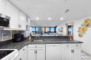Fridge, microwave, oven, stovetop - Sea Watch 306 by Seaside Vacations & Sales (Ocean City)
