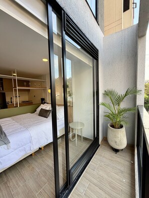 舒適公寓 | 1 間臥室、客房內保險箱、遮光布/窗簾、熨斗/熨衣板