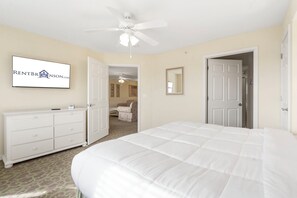 2 bedrooms, bed sheets
