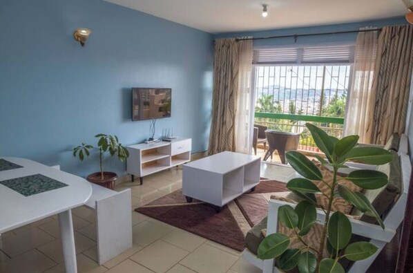 Living area - Green1 _ 3bed app (Kampala)