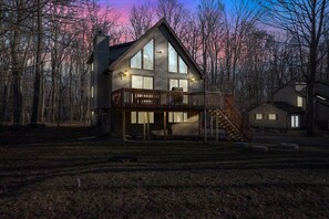Exterior - Sunset Cabin - Hot Tub, Game Room, Firepit, Lake (Gouldsboro)