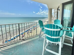 Outdoor dining -  New Listing-Luxury Ocean Front- 3 bed 3 bath-807 (Murrells Inlet)