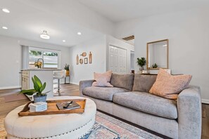 TV, fireplace, offices - Upscale Raleigh Retreat | Pet-Friendly | Back Deck (Raleigh)