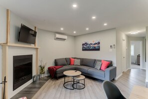 TV connectée, cheminée