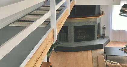 BeachCottageJaccuzzi 2Bdr, LakeView, Fireplaces, WiFi/AC, Terrasse, BBQ,Parking