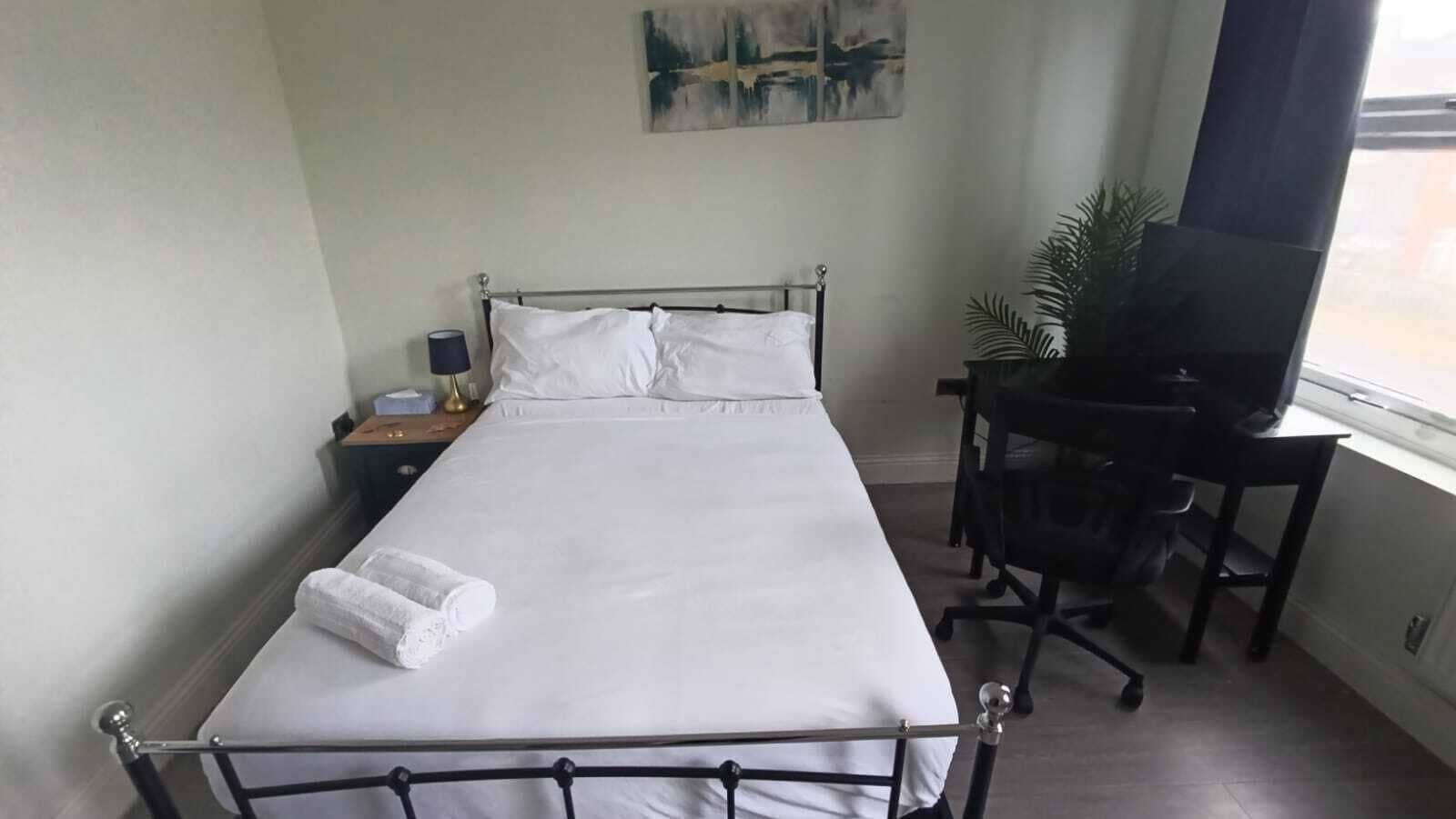 雙人房, 共用浴室 (3) | 埃及棉床單、高級寢具、記憶床墊、遮光布/窗簾