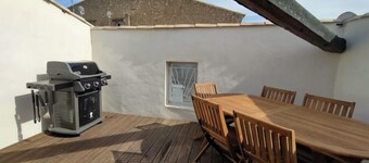 Village house with tropezian terrace close to beaches