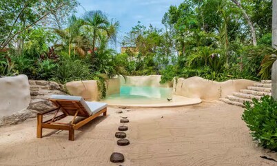 Rooftop penthouse jungle and city views