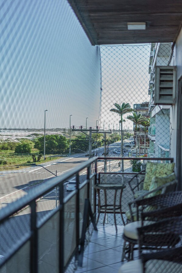Apartamento luxo, 3 quartos, ar-condicionado, vista para o mar | Área da propriedade