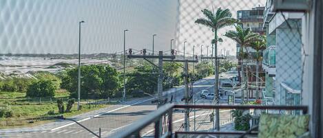 Apartament Deluxe, 3 dormitoris, aire condicionat, vistes al mar | Àrea exterior de l'allotjament