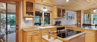 Cedar Cabin at Rainier Entrance w/ Hot Tub and Cinema