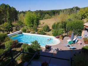 Pool - Air-conditioned country house with heated swimming pool in Périgord (Saint-Rémy)