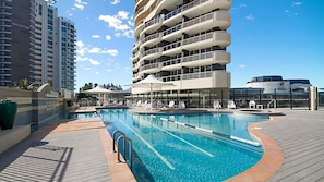 Indoor pool, a heated pool