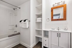Hair dryer, towels