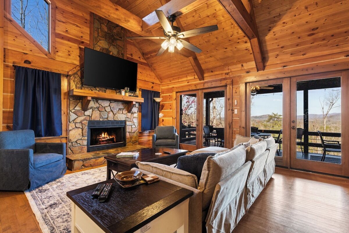 TV, fireplace, DVD player, table football