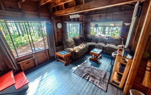 TV, fireplace, video games, offices