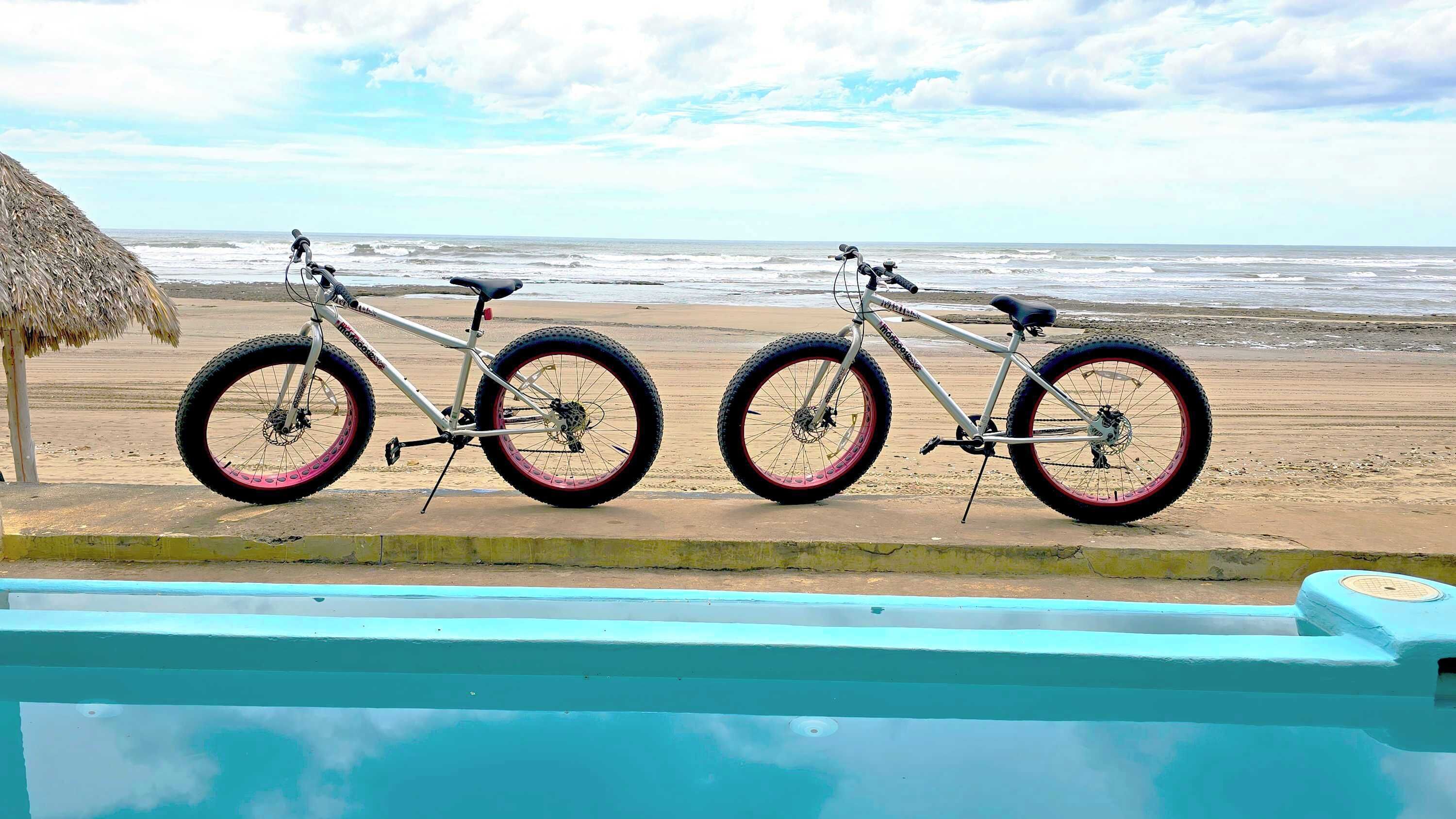 Included in your stay is our Beach Cruiser Fat Tire Bikes.   Ride down the beach and explore all the points of interest like the Brokern Pier, The Light House, Restaurants,  Masachapa Fishing Village and 'The Nook'